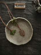Green Whisper——Natural Citrine and Peridot Crystal Necklace