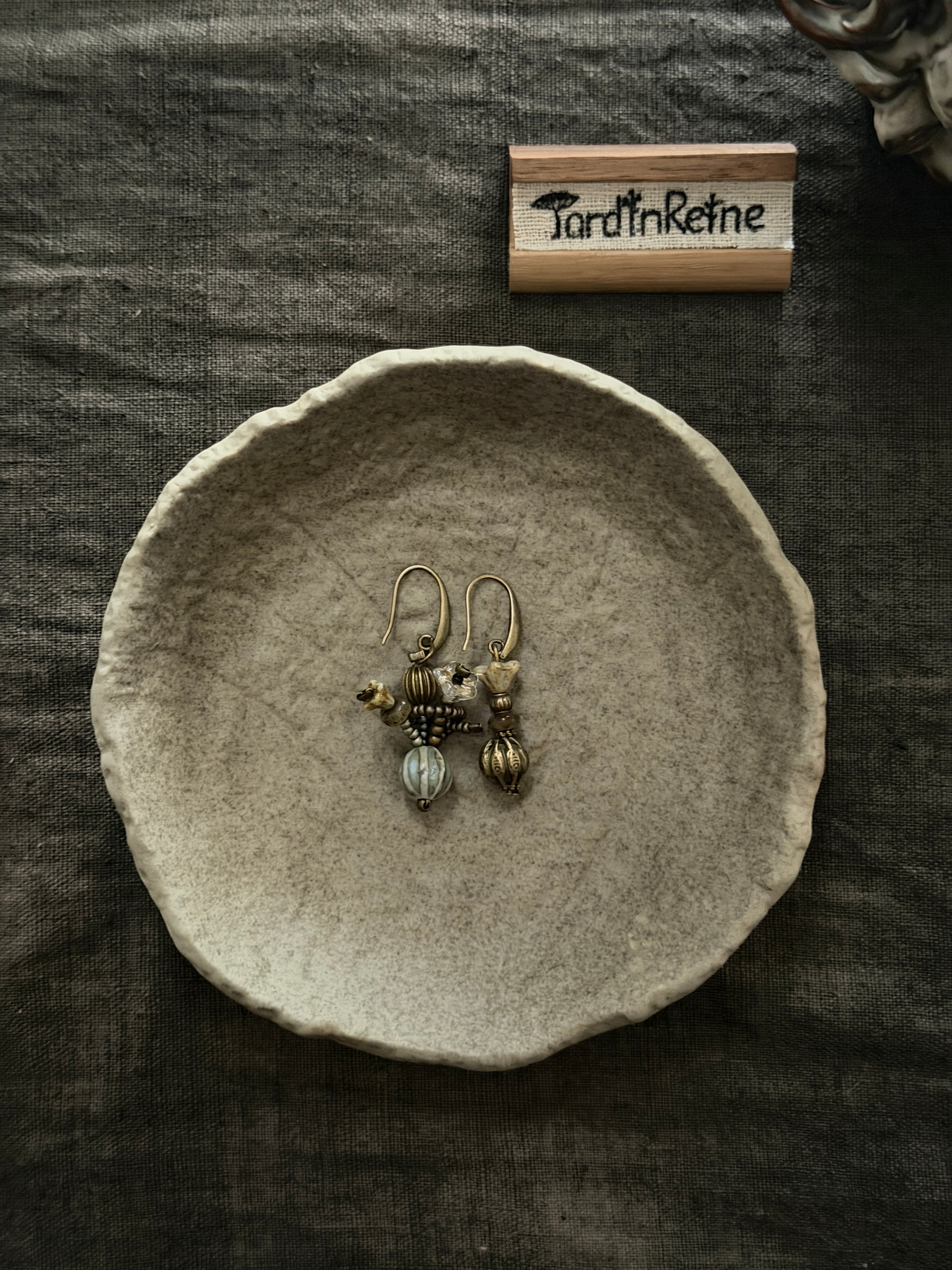 Verdant Bouquet——Ceramic Flower vase Earrings