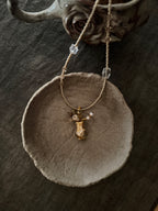 Sunlight——Yellow Glazed Glass Vase Vintage Necklace