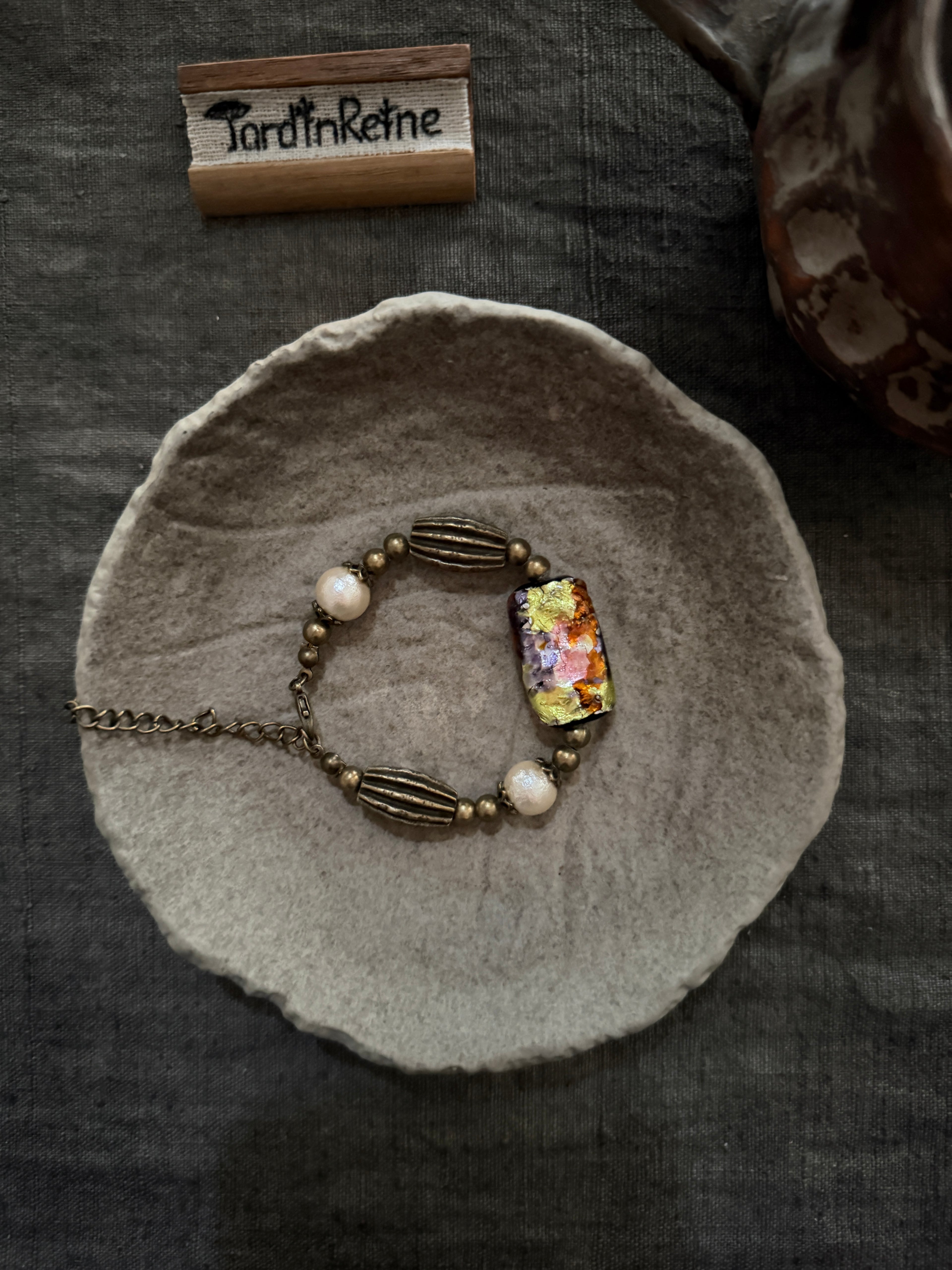 Garden Palette——Handmade Colorful Floral Vintage Bracelet