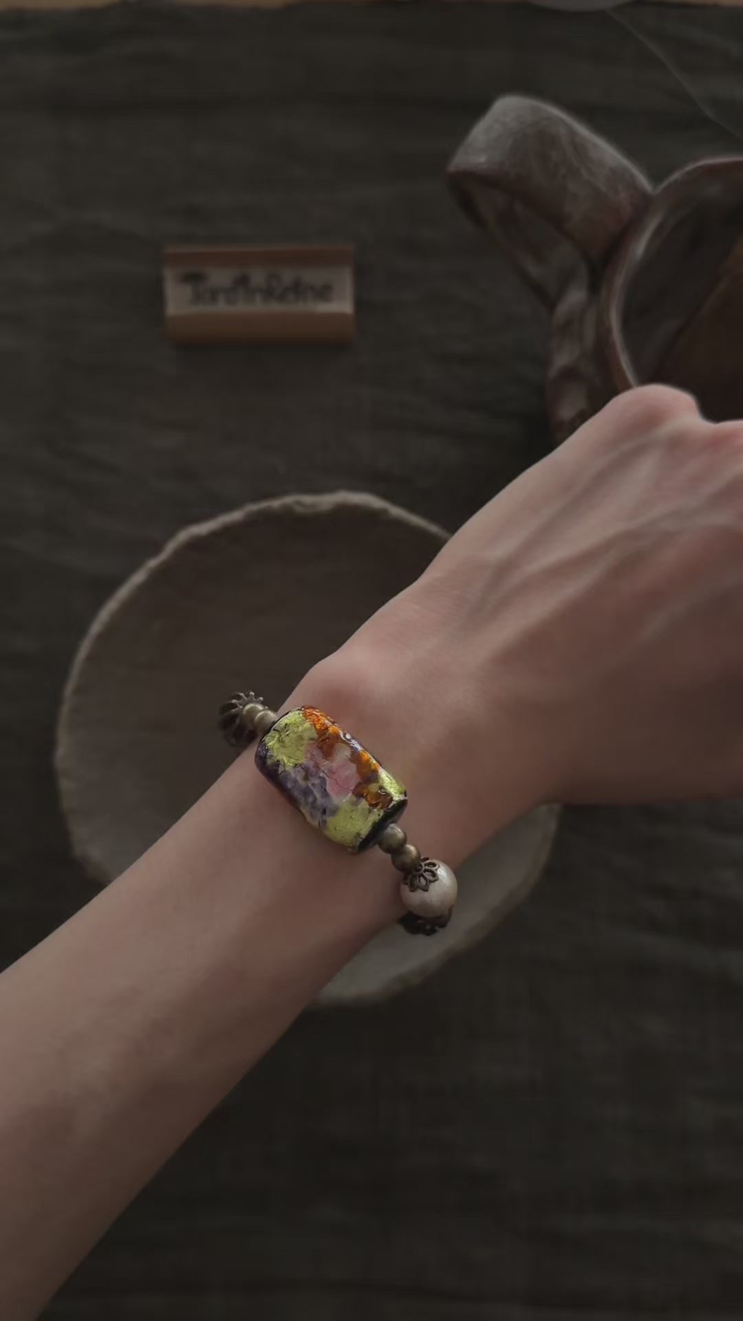 Garden Palette——Handmade Colorful Floral Vintage Bracelet